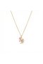 316L Steel Anti-Tarnish Women's Necklace |   Gold Color Moon Figure - 2