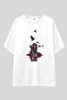 Naruto Shippuden Anime Oversize T-Shirt |   Unisex 100% Cotton Black & White Printed Custom Design Tee