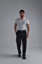 Half Zipper Slim Fit Ribbed Tshirt White - 3