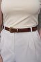 End Buckle Set Women's Belt, Jacket Belt, Trouser Belt