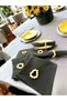 Smoked (Dark Gray) Premium Napkin Set of 6 (WITH BUCKLE GIFT) 40x40 - 3