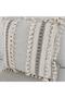 Thick Lace Pompom Cream Throw Pillow Cushion Cover (43 x 43) - 5