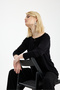 Women's Viscose Spring Cardigan with Tie Detail - 7