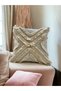 Raw Linen Multiple Tassels Square Throw Pillow Cushion Cover 43x43 - 4