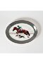 Equestrian Green Jacket 24 Cm Porcelain Boat Plate