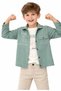 Boy's Best Friend Written Snap Closure Shirt T-Shirt Pants Green Color Three-Piece Set - 5