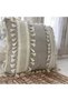 Beige Linen Thick Lace Pompom Throw Pillow Cover(43 X 43) - 2