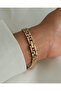 Gold Metal Wristwatch |   Minimal Model with Round Charms - 3