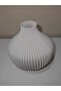 Fluted Decorative Bioplastic Vase – Modern Minimalist Home Accessory (Flowers Not Included) - 3