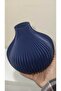 Fluted Decorative Bioplastic Vase – Modern Minimalist Home Accessory (Flowers Not Included) - 5