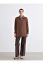 Lcw Modest Brown Women's Corduroy Shirt Tunic - 2