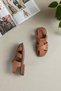 Elit Asvr460 Women's Genuine Leather Flat Sandals Brown - 2