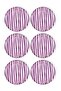 Joy0014 Joy 6-Piece Serving Plate Set Purple - 26 cm