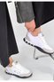 Huer White Nubuck Lace-Up Sports Shoes - 3