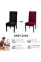 Chair Covers 4 Pcs Modern Chair Covers Washable Colorfast No Ironing Sandy Fabric - 2