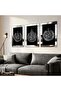 Ayetel Kursi Felak Nas Silver 3 Piece Plexi Mirrored Table