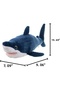 Plush Pointed Nose Glass-Eyed Shark Plush 55 cm Wild Republıc Ck Series - 4