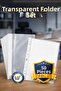 50 Pcs Transparent File Foy Pouch File A4 Office