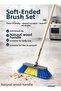 4 Piece Cleaning Set ❤️   Floor Trench 40 cm ❤️   Soft Tip Car Brush ❤️   Wooden Handle - 4