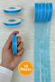 10 Pieces of Organza Tulle Ribbon Circumcision Blue 1cm 22Mt, Bundle, Dowry, Gift, Packaging, Decoration, Wedding - 3