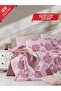 4-Piece Double Duvet Cover Set Elegant Pink