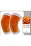 Yangzhou Two Pieces Extra Large, Thick and Warm Knee Compression Sleeves Set. Gold Color (2XL) - 2