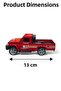 Diecast 1:32 Metal Pull-Back Pickup Truck - Toy Car with Openable Doors - 13 cm Pickup Model Vehicle - 5
