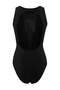 Siyah Halter Yaka Kaplı Mesh Detaylı Regular Mayo TBESS26MA00027 - 7