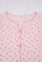 Pembe Çiçek Desenli Kurdeleli Kaşkorse Büyük Beden Pijama Takımı TBBSS26AI00020 - 6