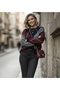 Special Production Navy Blue Diamond Patterned Oversized Knitwear Trend Sweater - 2