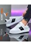 White Black Daily Orthopedic Sneaker Men's Sports Shoes - Pj732 - 3