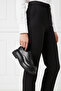 Genuine Leather Black Women's Daily Thick Sole Leather Loafer Shoes Trc-216674 - 5