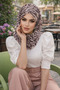 شال بني بنمط الحمار الوحشي جاهز