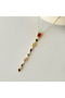 Premium Stone Non-Tarnish Steel Y Necklace - 2