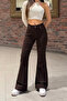 Women High Waist Stretch Fabric/Stretchy Flared Pants - 4