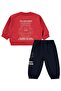 Happy Burger Printed 6-18 Months Set - Red 12-18 Months - 2
