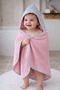Hooded Baby Towel Swaddle – Children's Bath Towel 75X75 cm 100% Cotton
