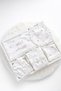 Floral Scalloped 100% Cotton Newborn Baby Girl 10 Piece Hospital Outfit Set Boxed - 2