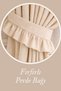 Linen Frilly Fabric Curtain Tie 1 Piece