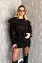 Women's Wide Collar Short Cashmere Coat 60566 - 5