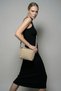 Zyren Buckle and Zipper Closure Linen Crossbody Handbag Cream - 7