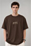 Men's Literacy Embroidery Detailed T-Shirt