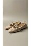 Women's Mink Money Buckle Patent Leather Ballerinas 1.5cm Byndpt03 - 6