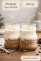 Set of 2 Gourd Latte Glasses with Straws Nordic Style Glass Cups Coffee Cocktail Presentation Glass 500ml - 2