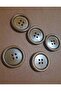 2 cm Buttoned Natural Wooden Brown Board - 1 Pack of 10 Pieces - 7