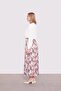 تنورة بنمط زهور تجريدية باللون الأخضر - 3
