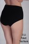 Women's High Waist Bato Combed Cotton 3-Piece Panties, 365004 - 3