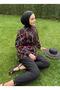 Tassel chain patterned hijab swimwear - 2
