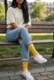 Men's Women's Socks Socket Colorful Men's Neon Sports Socks Tennis Socks 1 Piece