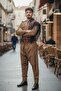 Men's Regional Dress Botani Patterned Shalwar Set, Regional Outfit with Shawl U Shepik Pushi Gift - 2